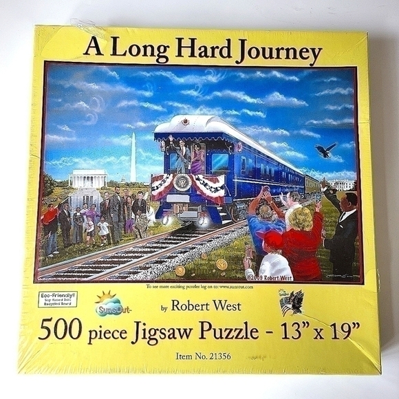 A Long Hard Journey by Rober West 500 Piece Puzzle - Picture 1 of 6